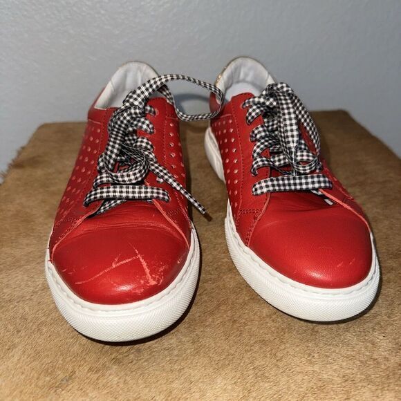 Johnston & Murphy  "Nora" Red Gold Sneakers Size‎ 7.5. Great Condition - Picture 3 of 6